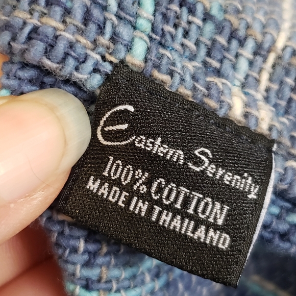 Eastern Serenity Blue Jacket Size Medium - Picture 7 of 8